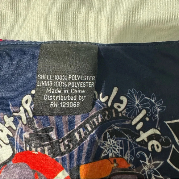 Desingual Atypical  Chula Life Multi Coloured Lined Dress Side Zip Size Medium - Picture 6 of 14